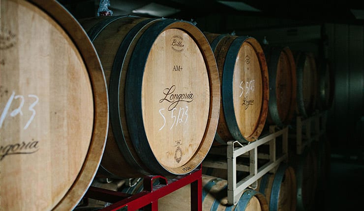 Longoria Wines barrel
