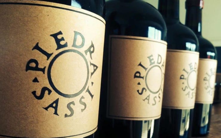 Piedrasassi wine bottles