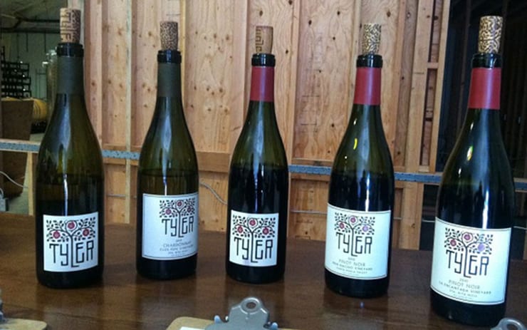 Tyler winery bottles