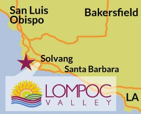 Map of the Lompoc Valley, CA