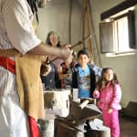 Docents with kids at La Purisima Mission