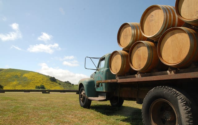 Sanford Vineyard barrels