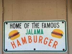 Jalama Beach Burger sign