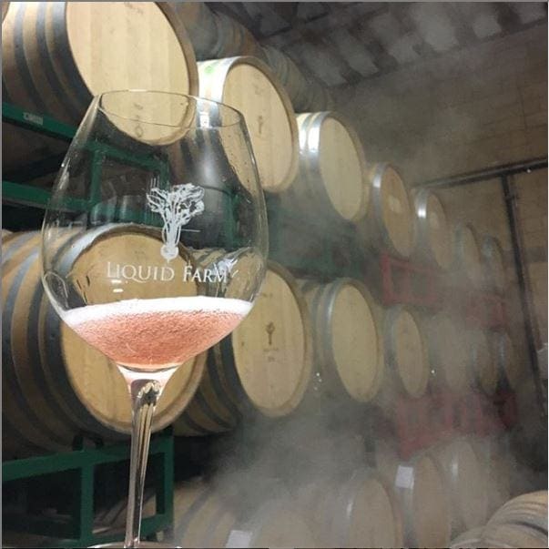 Lompoc Liquid Farm wine barrels