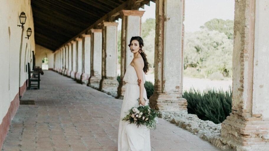 Bride at La Purisima Mission