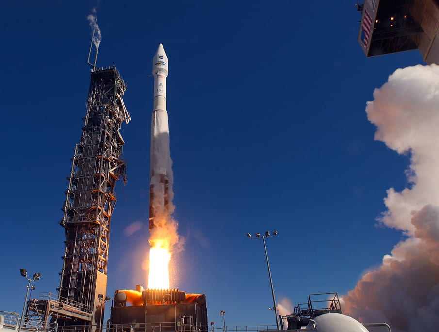 AtlasV Rocket at Vandenberg Courtesy UCLA cropped