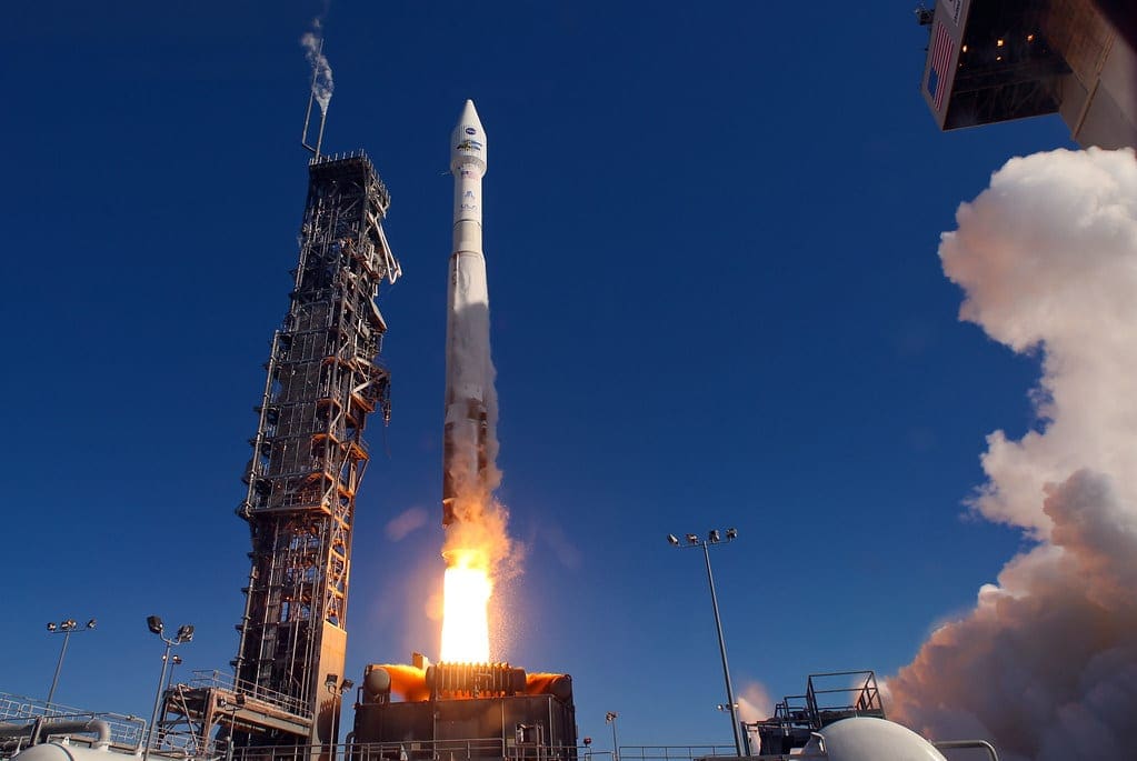 AtlasV Rocket at Vandenberg Courtesy UCLA dpi