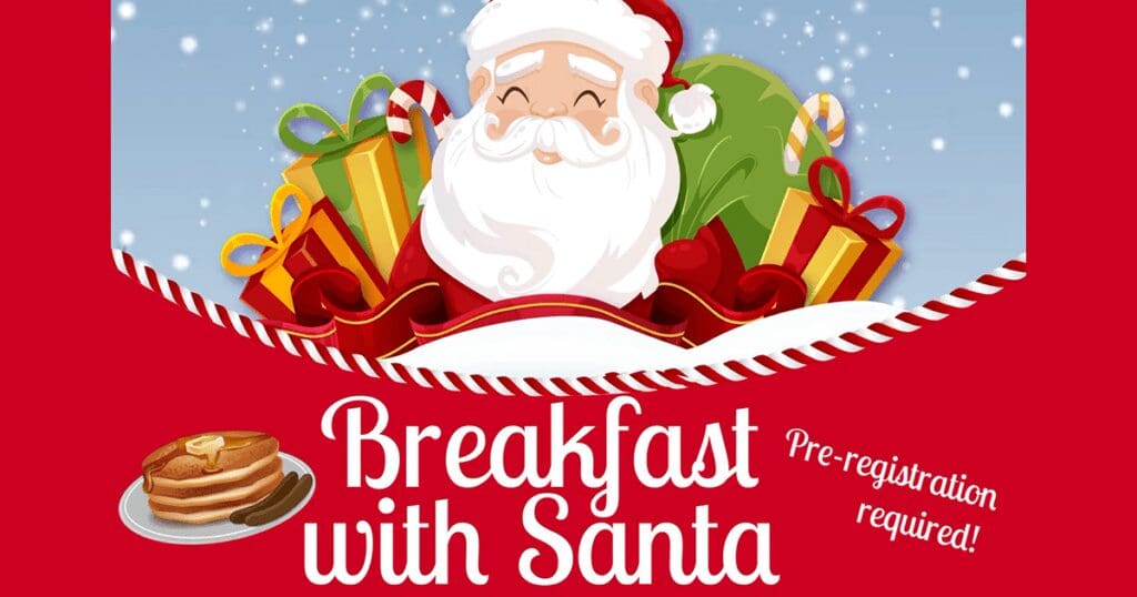 Lompoc 2023 Breakfast with Santa flyer