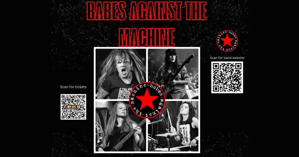 babes against the machine concert