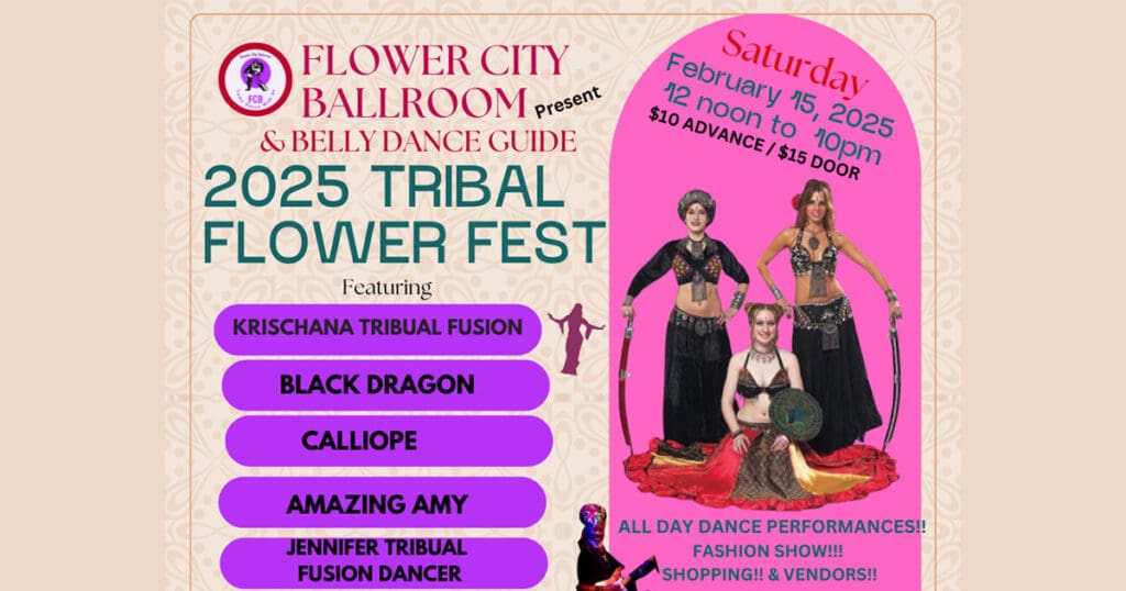 Flower City Ballroom Tribal Flower Fest flyer