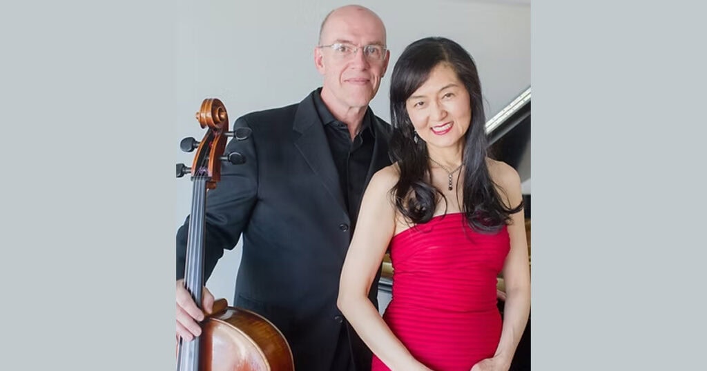 Musicians from The Belrose Duo, showcasing classical music in Lompoc, California.