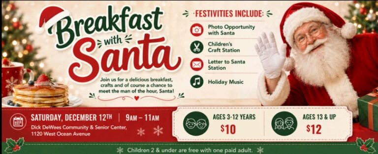breakfast with santa poster