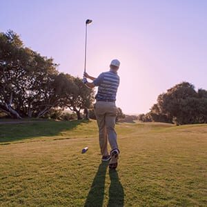 Man Golfing Lompoc