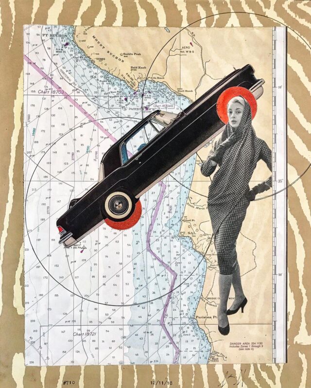 Pt. Sal 14x11" collage and mixed media 12/11/18 #710
•
#ptsal #pointsal #map #coast #car #california 
#collage #collageart #collageartist #cutandpaste #analogcollage #artbuyer #thecollageempire #artcollector #contemporarycollage #pariscollagecollective #pariscollageclub #gluepaperscissors  #edinburghcollagecollective  #bostonartist #newenglandartist
#artist #arizonacollagecollective #brooklyncollagecollective #collageworldwide
#italiancollagecollective
#cohassetcollagecollective

kanyerartcollection
kolajmagazine 
phillipscollection
art_cage_budapest

#myartcollagegallery
artcollagegallery